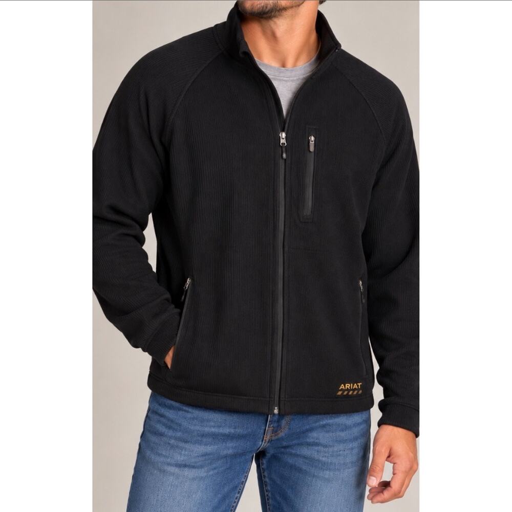 NWOT Ariat Rebar Black Full Zip Jacket Men's Size M